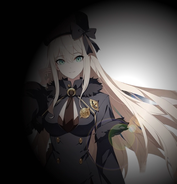 anime personage uit de mobiele game StarSavior met lange blonde haren in een futuristische academie omgeving, promotionele afbeelding van CBT preview livestream